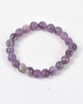 Amethyst Round Bead Bracelet