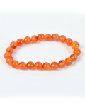 Carnelian Round Bead Bracelet