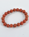 Red Jasper Round Bead Bracelet