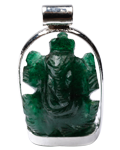 Green Mica Ganesha Pendant