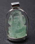 Green Flourite Ganesha Pendant