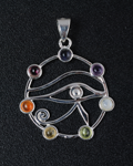 Eye of Horus 7 Chakra Pendant