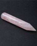 Rose Qtz 10 cms 12 Facet Massag sticks